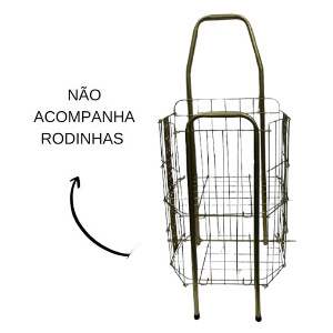 CARRINHO FEIRA COMUM 2 TUBOS S/RODA 