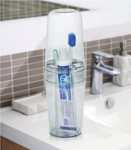 PORTA ESCOVA DENTE C/T CRISTAL ERCA 2656