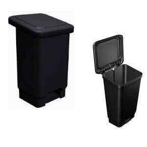 LIXEIRA  50 L C/PEDAL PRETA CAIXAPLAST 