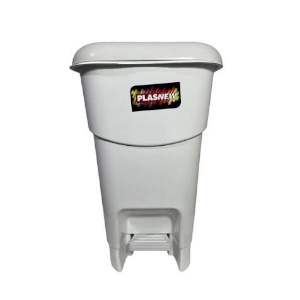 LIXEIRA  40 L PLASNEW C/PEDAL BRANCA7541