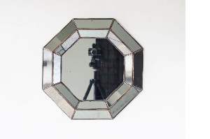 ESPELHO 40X40 OCTOG GLASS COLOR 1020