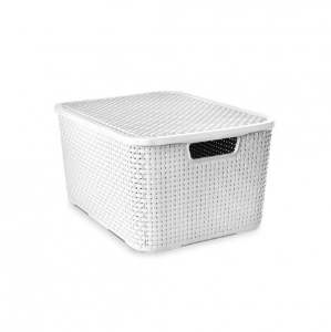 CAIXA RATTAN ARQPLAST BRANCA 07L 25586